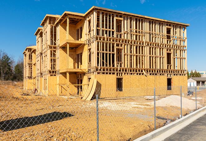 construction site fencing offers protection and privacy in Sound Beach